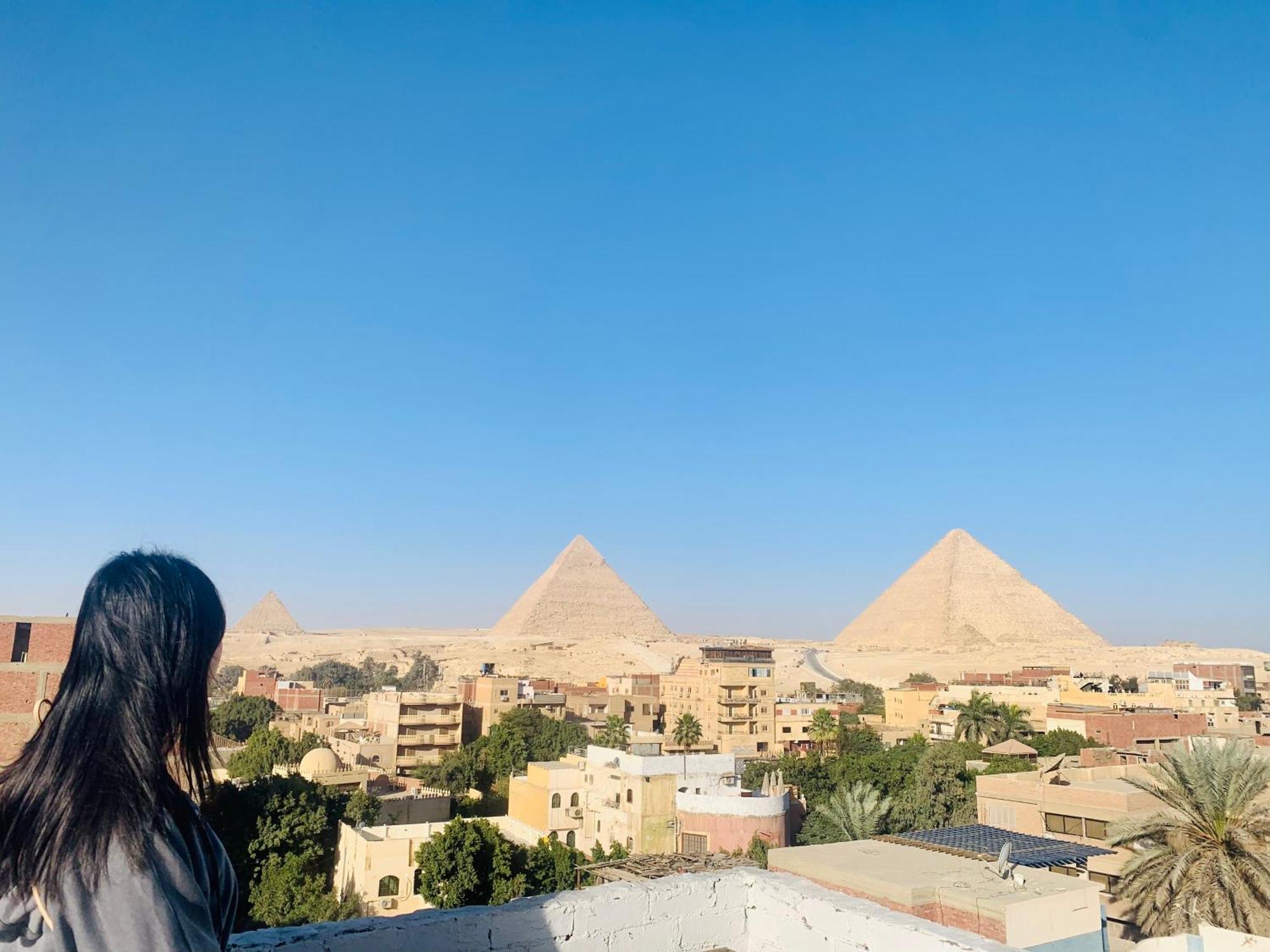 Loay Pyramids View Apartment Kairo Bagian luar foto