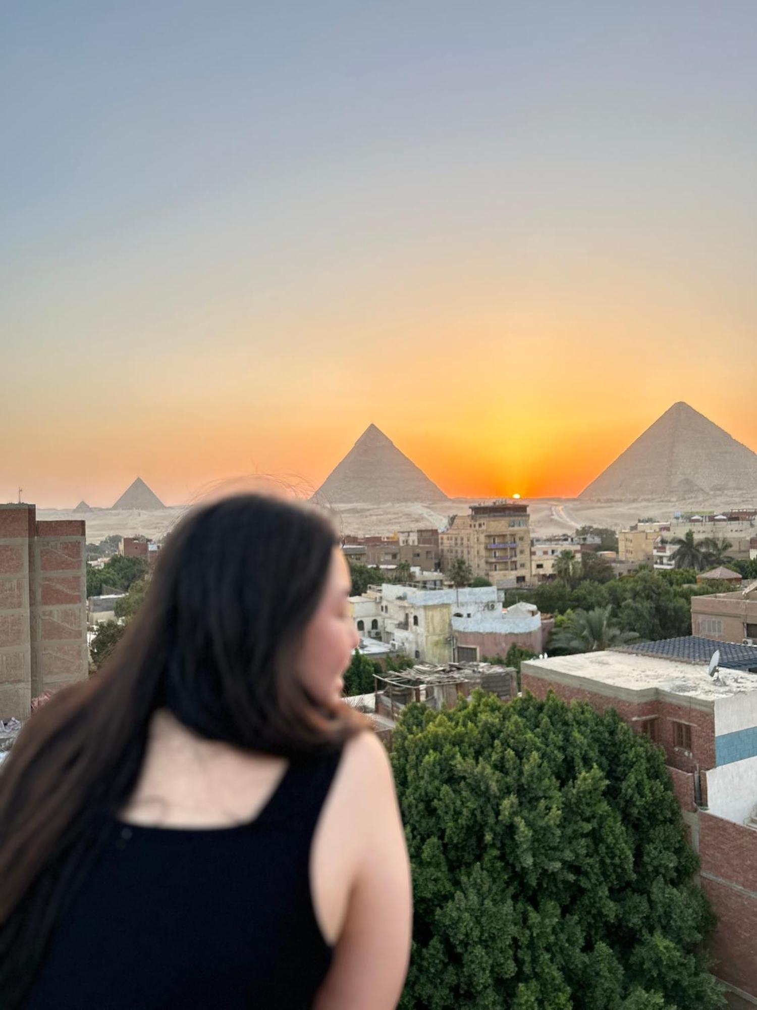 Loay Pyramids View Apartment Kairo Bagian luar foto