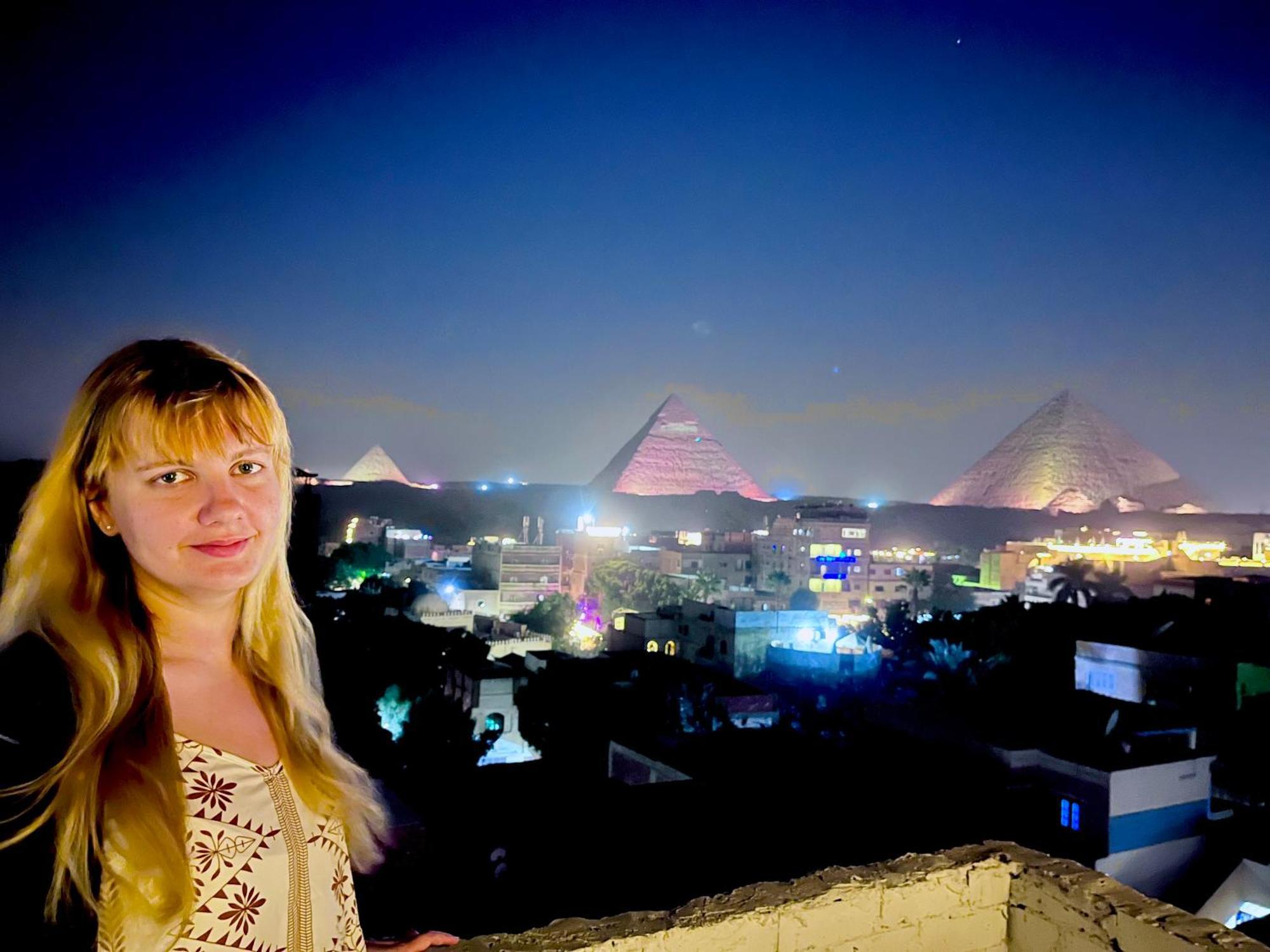 Loay Pyramids View Apartment Kairo Bagian luar foto