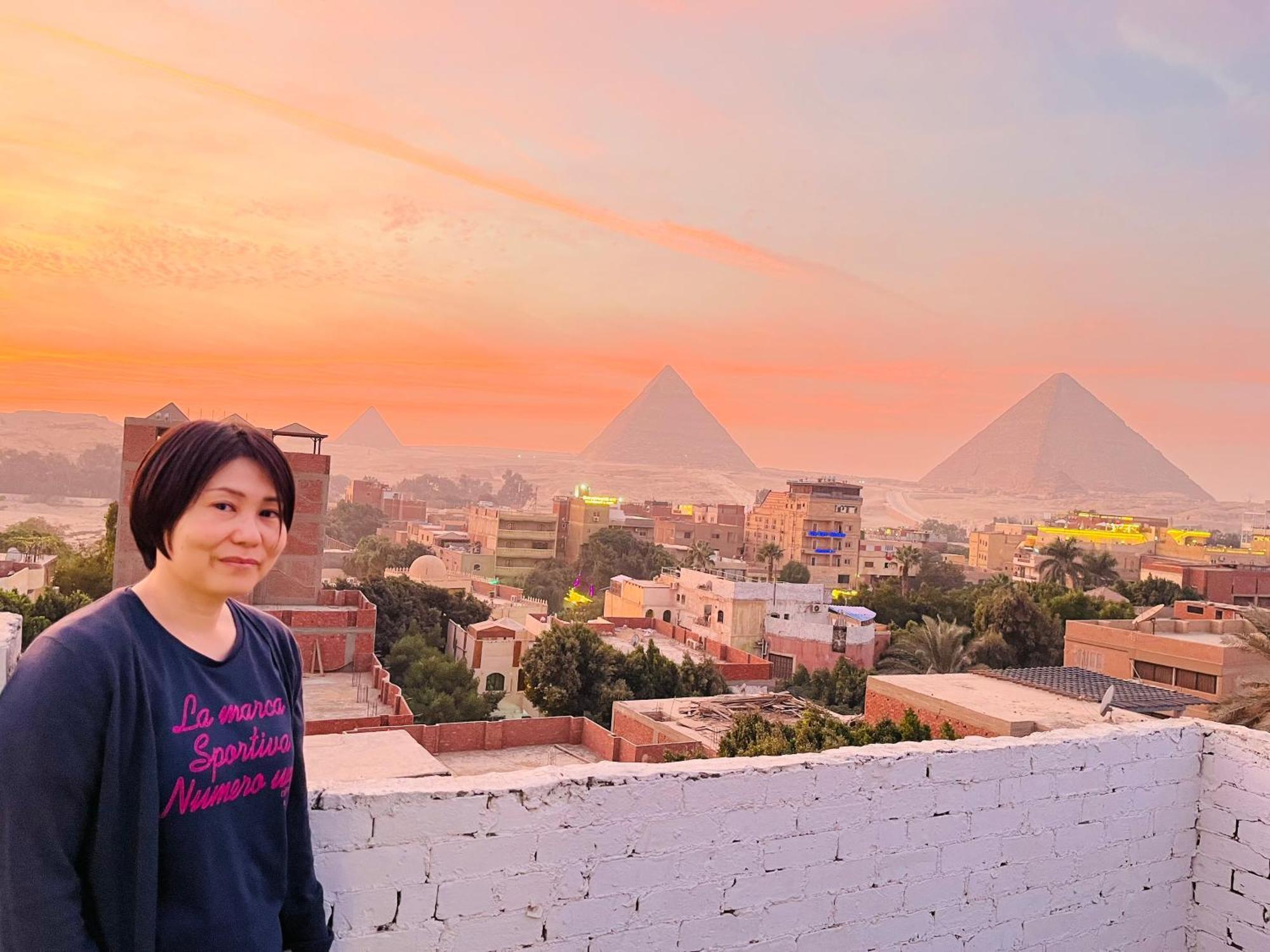 Loay Pyramids View Apartment Kairo Bagian luar foto